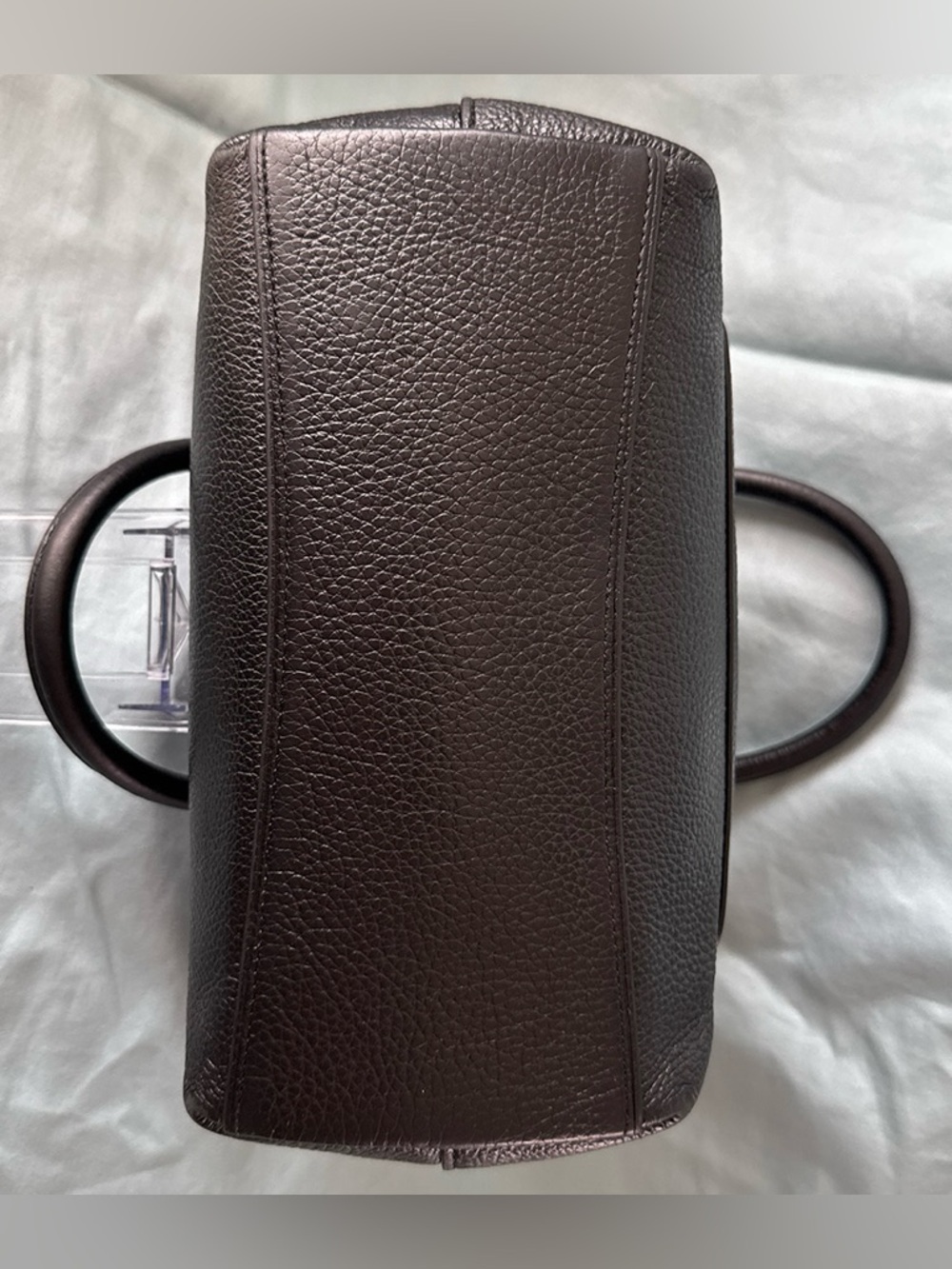 COACH Mini Emma Satchel (F31466) Pebbled Leather with Cherry Charm - Picture 6 of 13